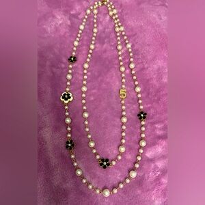 CC Chanel Style 18KGold Plated Costume Designer Pendants Necklaces Crystal Pearl